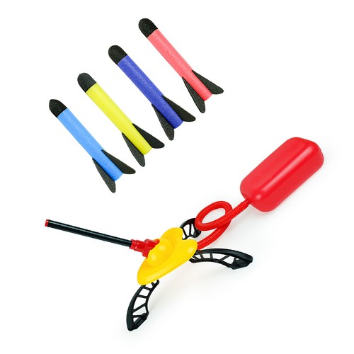 Plastic launcher toy - launcher, stomp